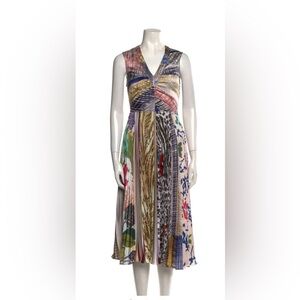 Multicolor Patterned Women's Dress